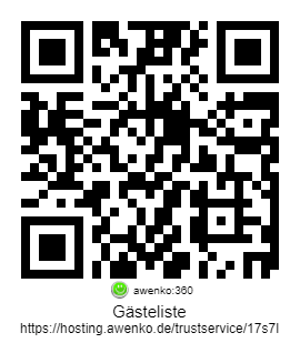 QR-Code für Gästeliste auf dem Smartphone